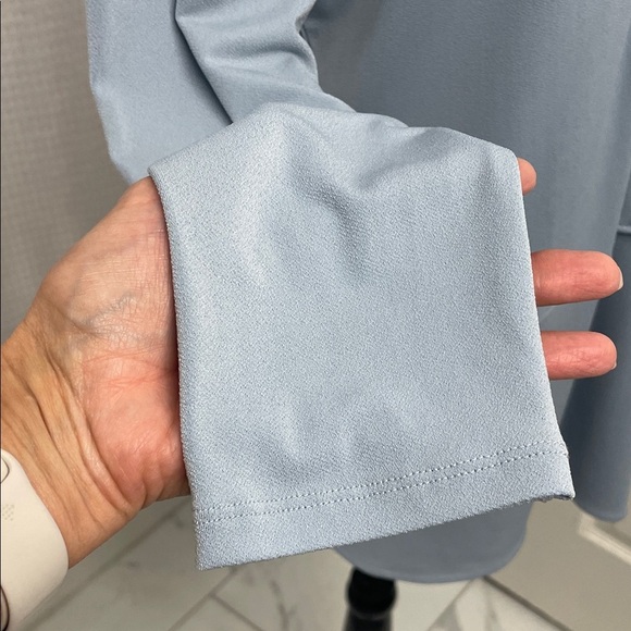 LAUREN Ralph Lauren Women's Light Blue Tunic Blouse Sz L - Picture 5 of 11